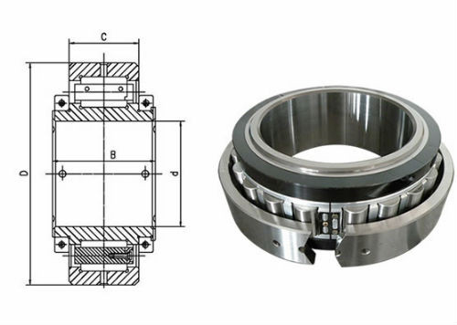 316733DD split cylindrical roller bearing,single row