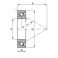 High precision ball screw support bearing 7602065-TVP