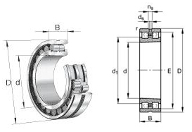 Super precision double row cylindrical roller bearing NN3009TN/SP,with nylon cage