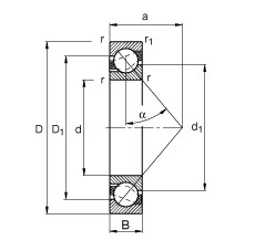 P4 Miniature Angular Contact Ball Bearing 7001CTYNSULP4