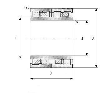 Cylindrical roller bearing,four row 504547